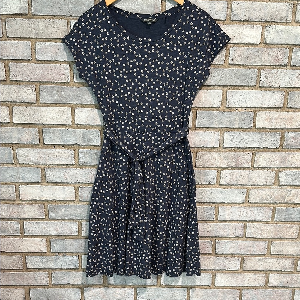 Toad&Co Cue Blue Tie Front Dres